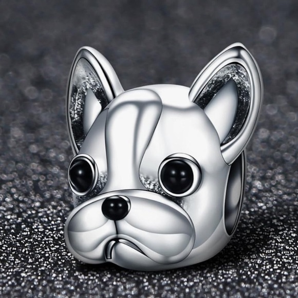 French bulldog silver charm fits all Pandora bracelets - Picture 3 of 3